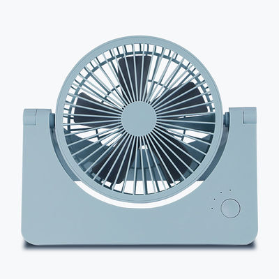 พัดลมแบบชาร์จไฟแบบพกพาขนาดเล็กแบบพับได้ DC 5V ฐานติดตั้ง