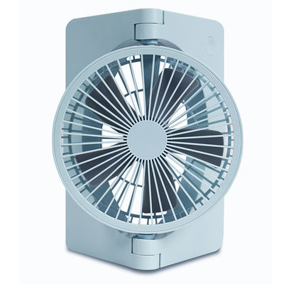 พัดลมแบบชาร์จไฟแบบพกพาขนาดเล็กแบบพับได้ DC 5V ฐานติดตั้ง